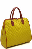 Oversized Quilted Top Handle bag
