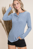 Plus l/s henley top