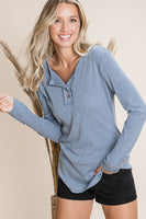 Plus l/s henley top