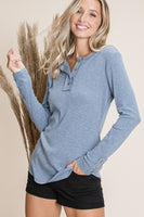 Plus l/s henley top