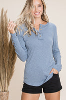Plus l/s henley top