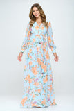 Floral Maxi Statement Dress