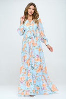 Floral Maxi Statement Dress