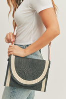 Straw Crossbody Clutch