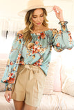 Off the shoulder Satin Floral
