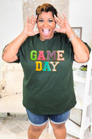Chenille Varsity Letter Game Day Tee