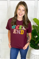 Chenille Varsity Weekend Tee