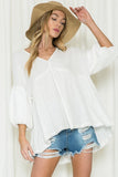 Free Flowing Gauze Top