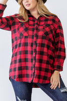 Plus Buffalo Plaid Button Up