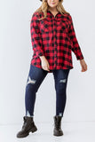 Plus Buffalo Plaid Button Up