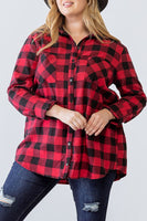 Plus Buffalo Plaid Button Up