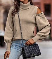 Peek-a-boo shoulder sweater