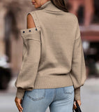 Peek-a-boo shoulder sweater