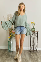 Layered Sleeve Blouse